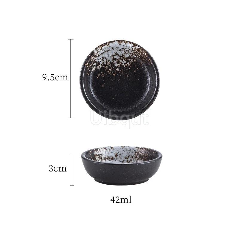 Sauce Seasoning Dipping dish Soy sauce tray Snack dishes Japanese Cuisine Commercial ceramics Round flavor dish ceramic bowl