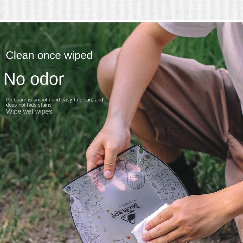 Bols portables pliables ultra légers, assiettes, vaisselle combinée polyvalente pour l'extérieur