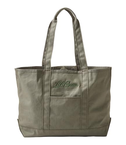 LL Bean Grocery Tote with Long Handle, One Size Fits Most, Dusty Olive Green, 1000200573