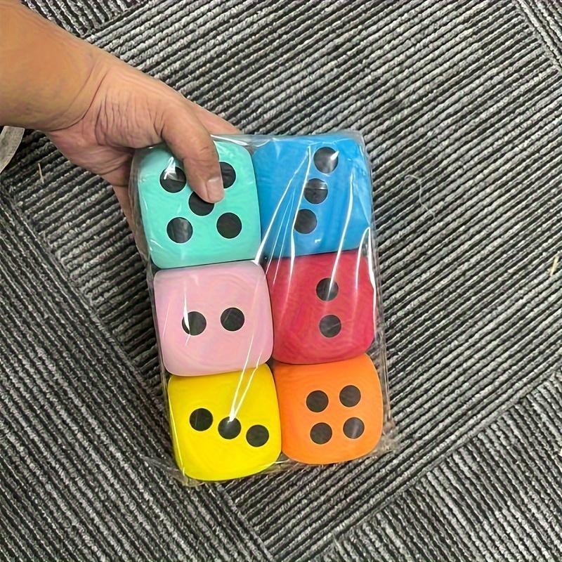 Color Giant Foam Dice Set -6-piece Multifunctional Party and Puzzle Game Accessories