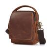 Dujiang Men's Genuine Leather Retro Crossbody Bag - Large Capacity Casual Shoulder Bag