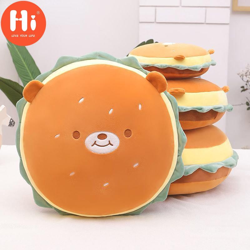 

Привет, гамбургер, подушка для объятий, плюшевая игрушка, коврик для ползания, многофункциональный подарок для девочки