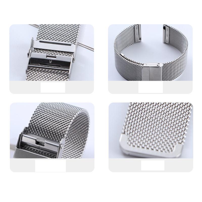 Armband für Samsung Galaxy Watch 7 Ultra 47mm Edelstahl Ohne Lücken Armband Correa für Watch 7 Ultra Ersatz Milanaise-Band