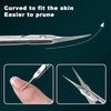 Beauty Cuticle Scissors Precise Stainless Steel Tool for Nail Care And Facial Grooming Equipped with Protective Storage Cover