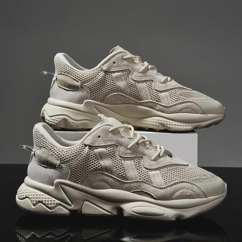 "2024 Men's Retro Dad Sneakers: Breathable, Trendy, Summer Running Shoes"