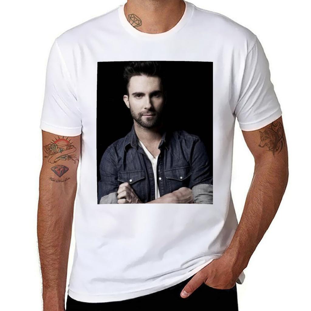 Adam Levine TShirt Plus Size Basic Cotton TShirt