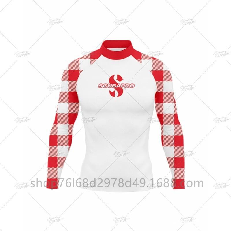SCUBA Surfing Wear Outdoor Sunscreen Snorkeling Swimwear Long-sleeved Split Top Quick-drying Diving Suit Support
