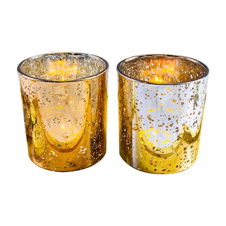 Electroplating Glass Candle Holder Custom Glass Candle Holders Rose Gold Electroplated Glass Candle Holders (Blue,One Size) синий