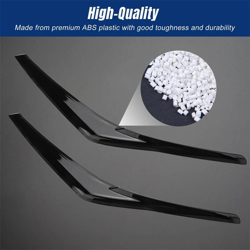 1 Paar Koplamp Ooglid Cover Koplamp Lamp Wenkbrauwen Vormen Trim Voor Toyota Camry Le Xle Se Xse 2018-2023