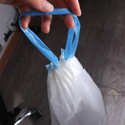 Litière Pratique pour Chat Blanc Sac Poubelle PE avec Cordon de Serrage Sac Spécial pour Litière Sacs Poubelle Excréments d'Animaux Sacs Excréments de Chat Animal de Compagnie Maison