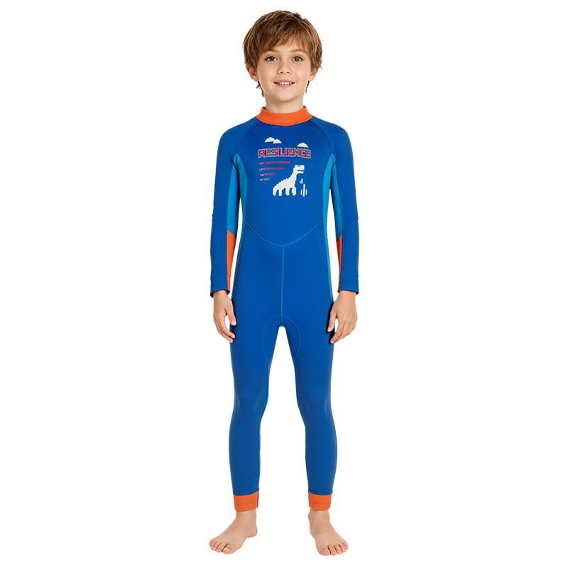 Children's Diving Suit 2.5MM One-piece Warm Boys 'swimsuit Long-sleeved Cold-proof Surfing Snorkeling Sunscreen