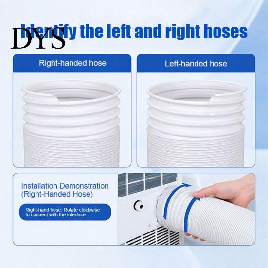Heat Resistant Air Conditioner Hose Portable Exhaust Hose, 5.9 Inch Diameter Universal Replacement Duct High Temperature for Mobile AC Unit,