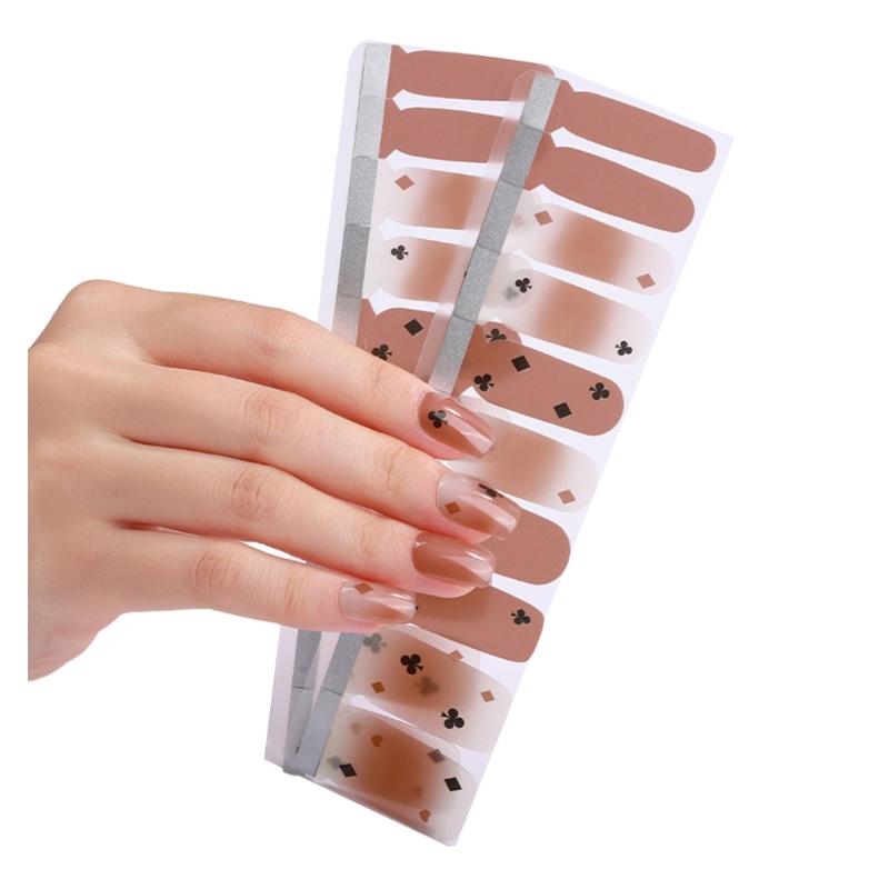 1 Sheet Nail Stickers Nail Strips Self-Adhesive DIY Nail Art Perfect for Nail Enthusiasts and Professional Manicurists