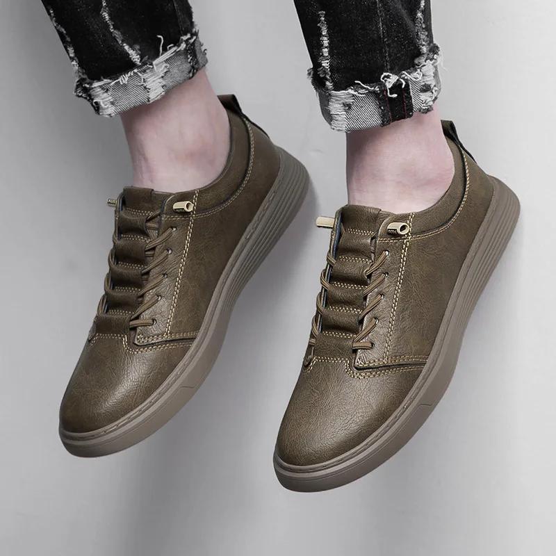 Повседневная обувь из натуральной кожи для мужчин — фото 7