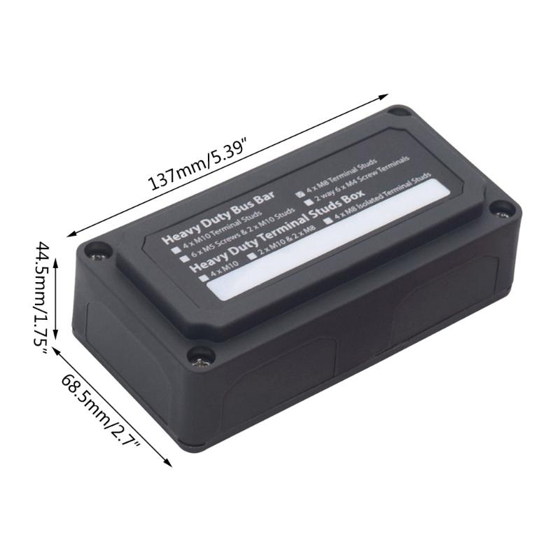 Reliable Power Junction Box 300A DC48V Enhances Wire Organization in Car & Boat
