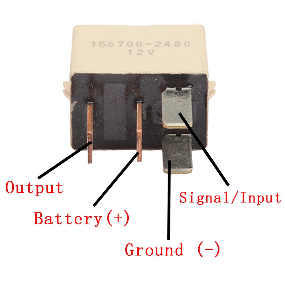 1 Pack Relay 156700-2480 4 Pin Compressor Clutch Automotive Relay