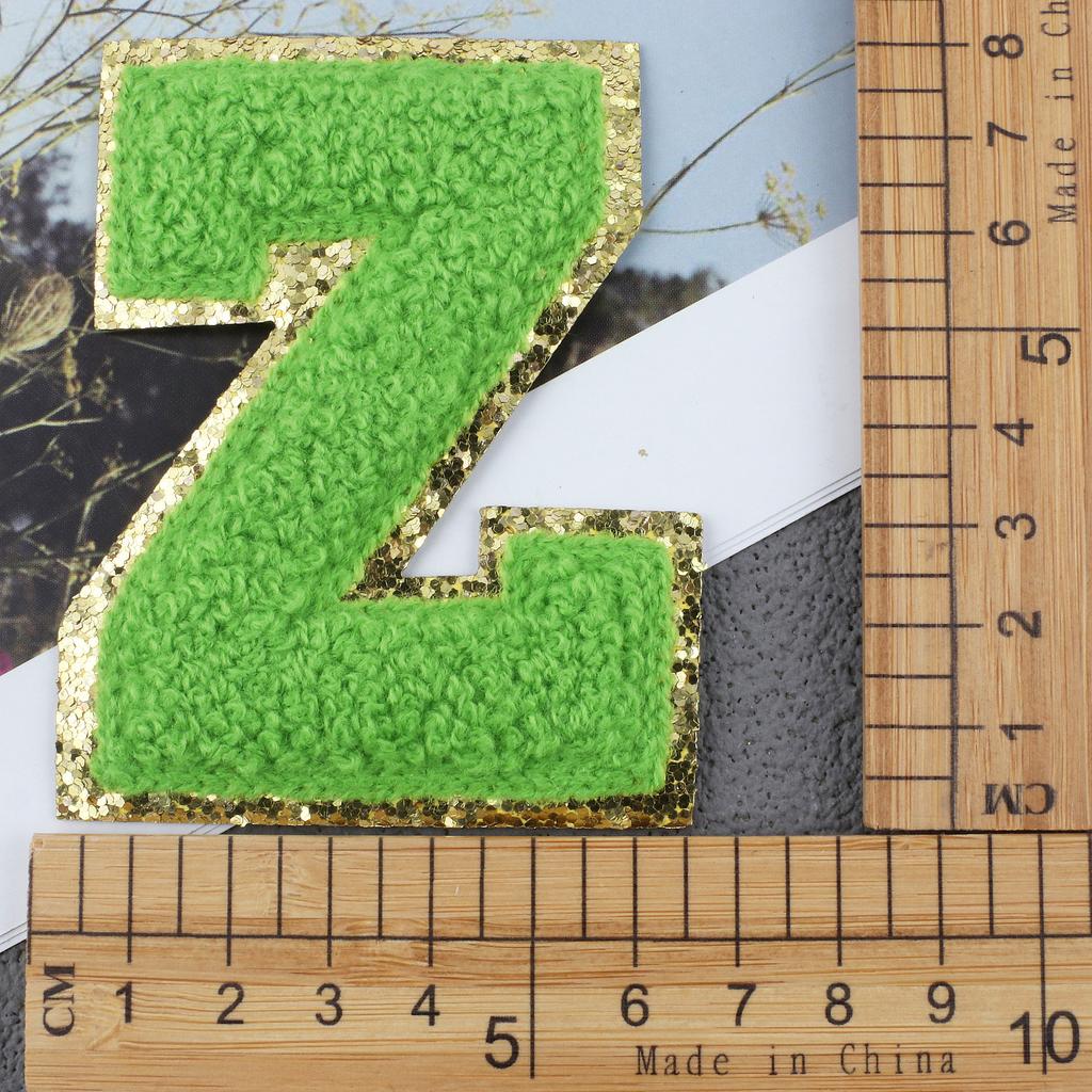 Mixed Color English Alphabet Embroidery Cloth Sticker Digital Towel Embroidery Computer Embroidery Stamp Clothes Smiley Face Patch Sticker