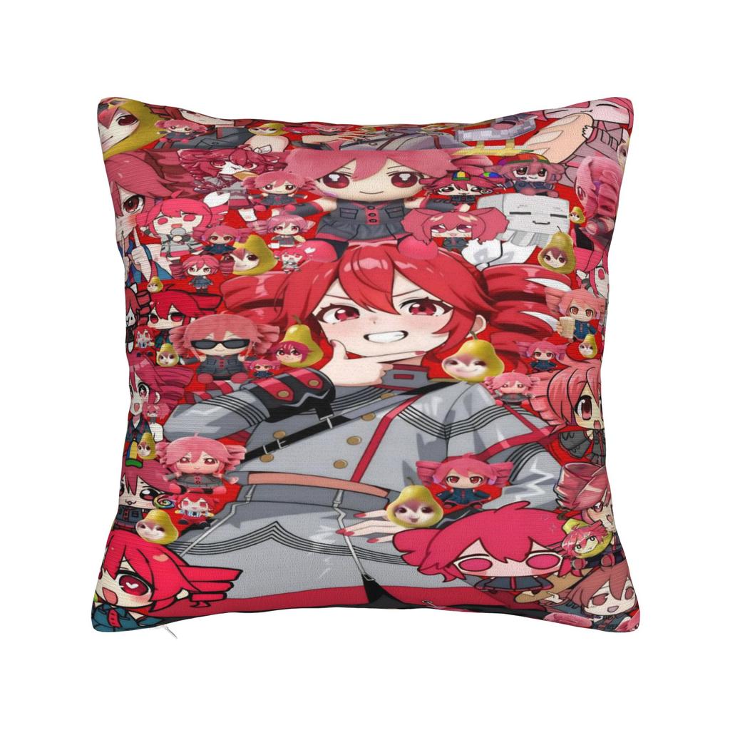 Pearto Poteto Anime Kasane Teto Virtual Singer Pillow Cover Square Pillow Case Cushion Cover Pillowcases For Home Decoration