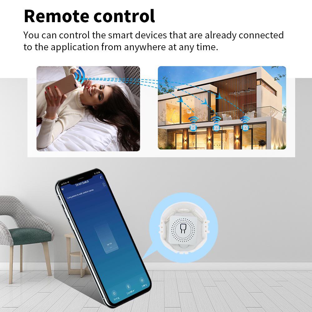 Graffiti Smart WiFi Circuit Breaker Switch with Alexa Voice Control and DIY Timer for Home Lights