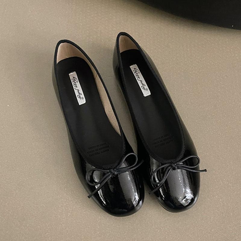 Fashion Soft Female Slip On Footwear Shallow Ladies Flats With Shoes Butterfly-Knot Fashion Round Toe Women Flats Boat Shoes Slides