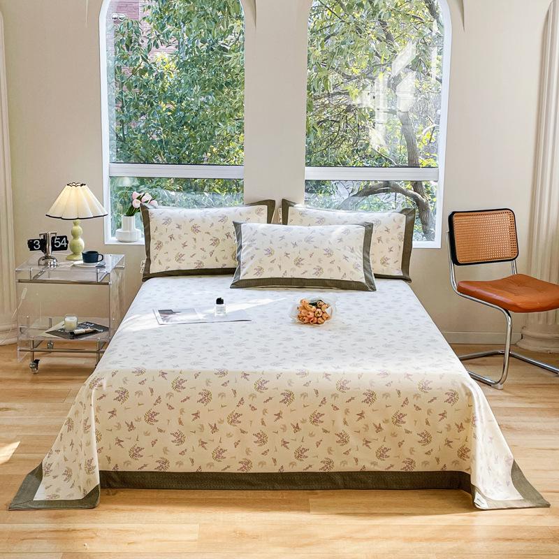 A-Class 100% Cotton Coarse Cloth Soft Bed Sheet for All Seasons