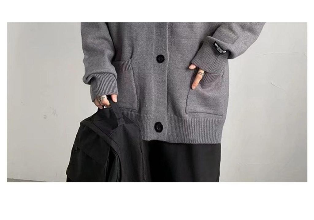 Men's Autumn Winter Korean Style Cardigan Sweater - Trendy, Handsome, Warm, Loose Casual Knitwear Jacket
