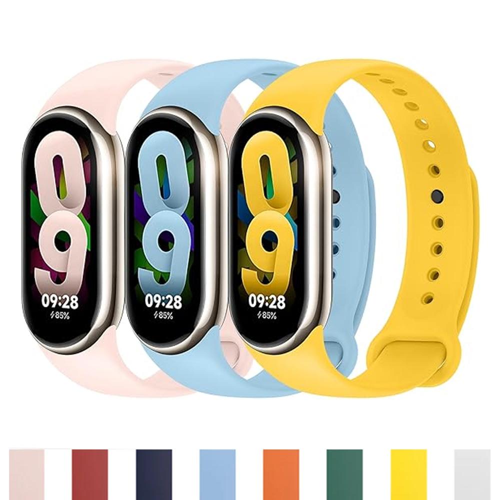 For Mi Band 8 9 10 Strap SmartWatch Accessories Silicone Sport Replacement Wrist Pulseira Correa for Xiaomi MiBand 8 Bracelet