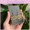Bohemian Sun Stainless Steel Geometric Earrings For Women