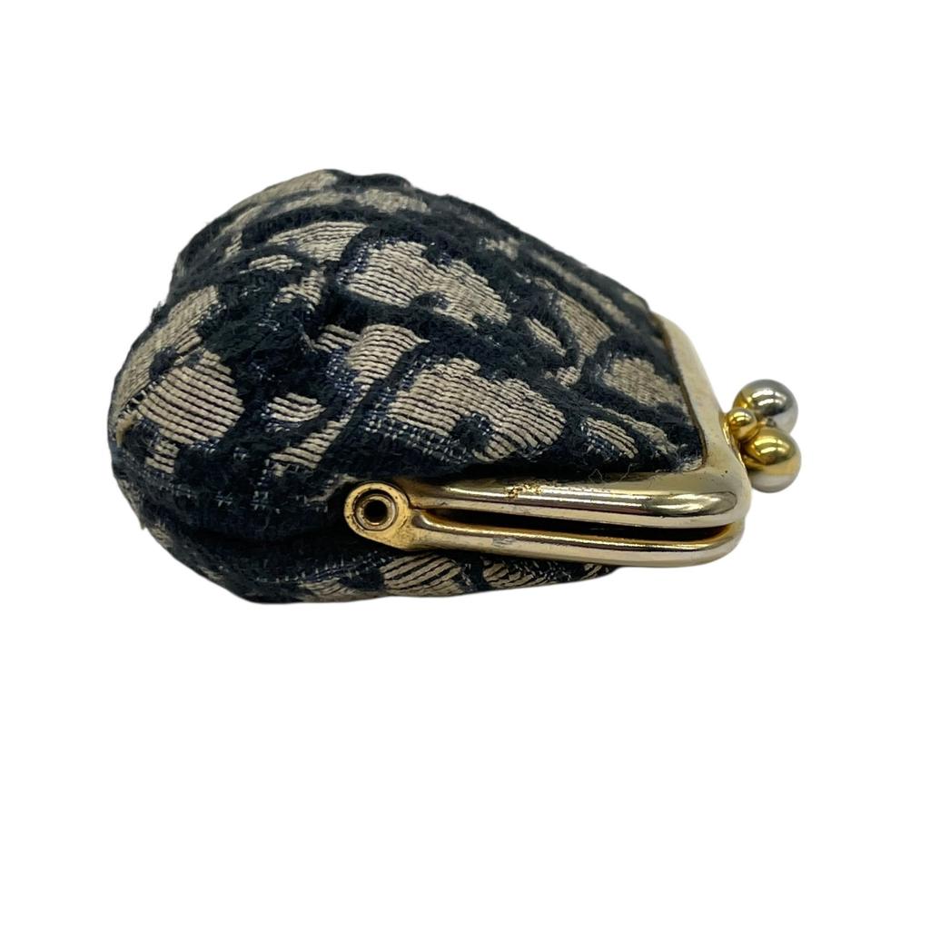 Gebrauchtes DiorCoin Etui Marineblaues Canvas Damen