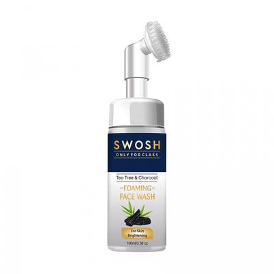Face Wash with Tea Tree and Charcoal (100 Ml), Tea Tree & Charcoal Face Wash, Swosh