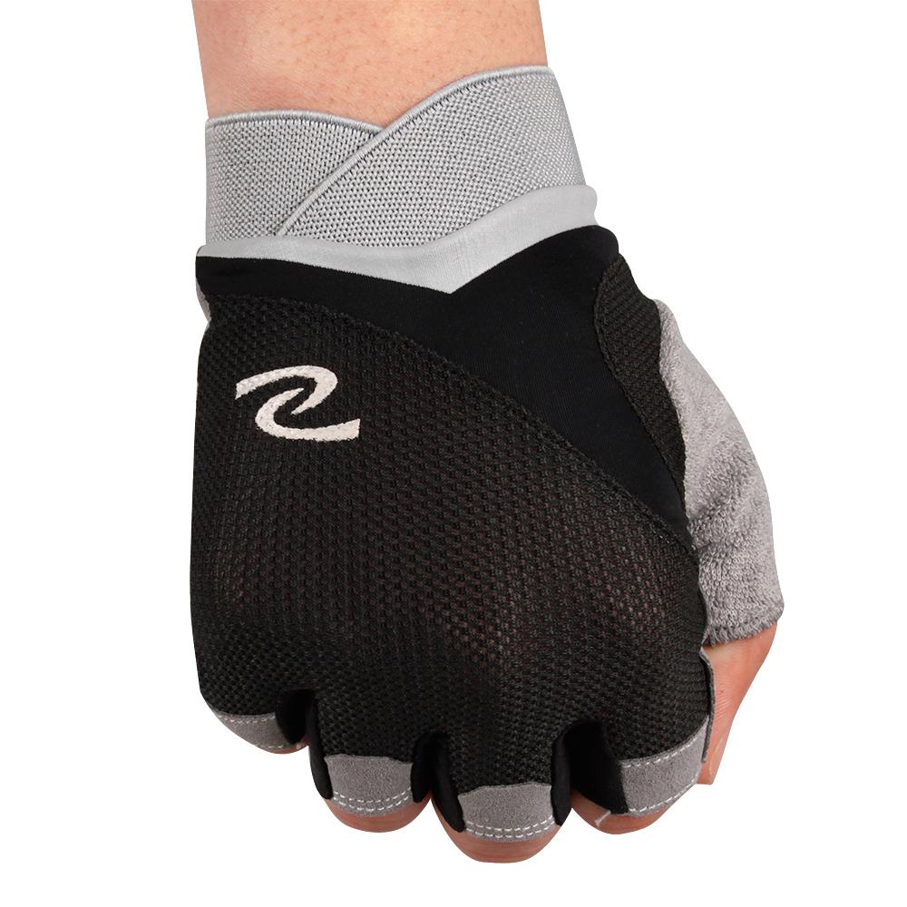 Unisex Anti-Slip Gym Bodybuilding Half-Finger Gloves Gym Fitness Gloves чёрный