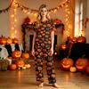 Family Matching Halloween Pajama Set with Short Sleeve Top and Pants for Parents and Kids