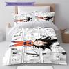 Biancheria da letto con motivo Son Goku, Set piumone Copripiumone Federa Regalo di compleanno per la casa (1 * copripiumino + 2 * federa, senza nucleo)