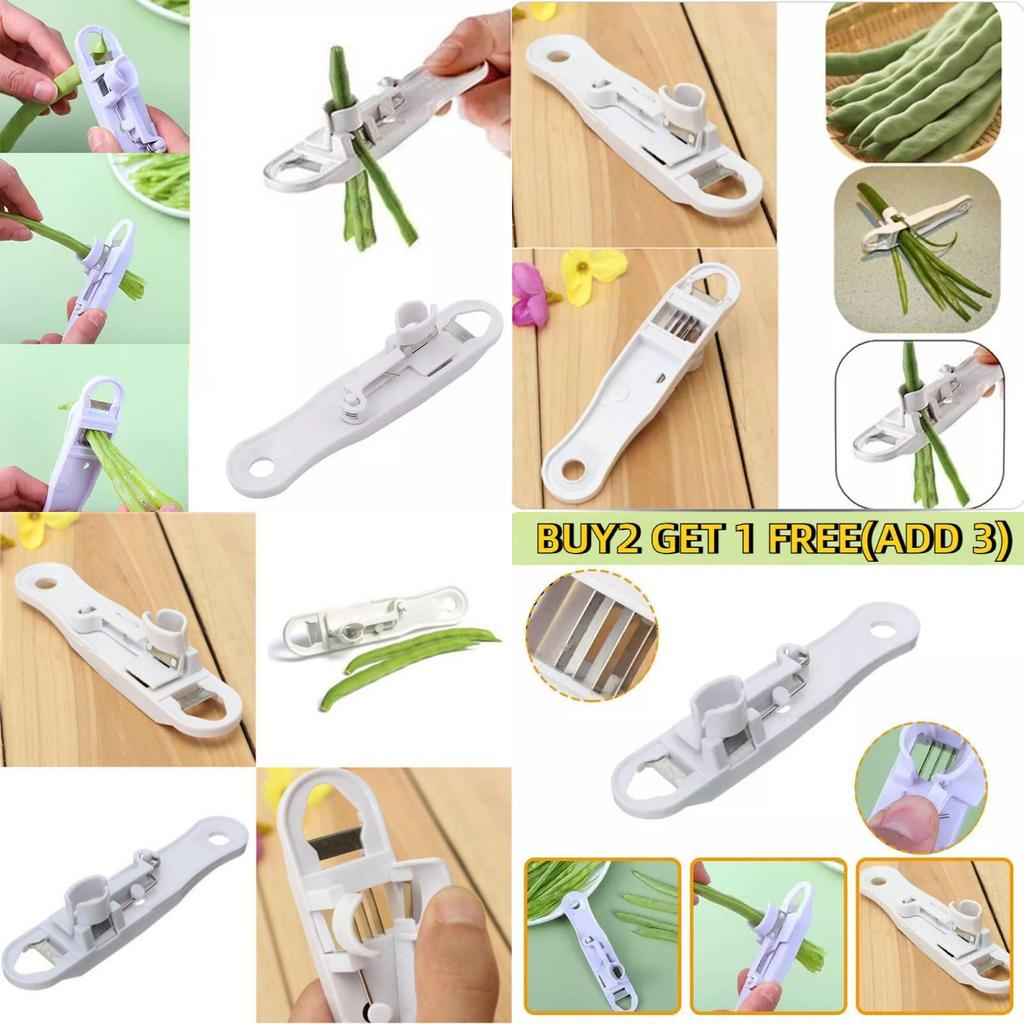 Modern White Kitchen Bean Cutter Multi-functional Bean Strip Slicer Perfect For Home Cooking