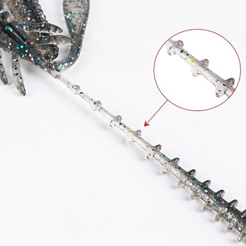 20Pcs Swimbait Lures Jig Soft Lures Shrimp Artificial Shrimp Baits Floating Shrimp Fishing Baits Wobblers for Trout