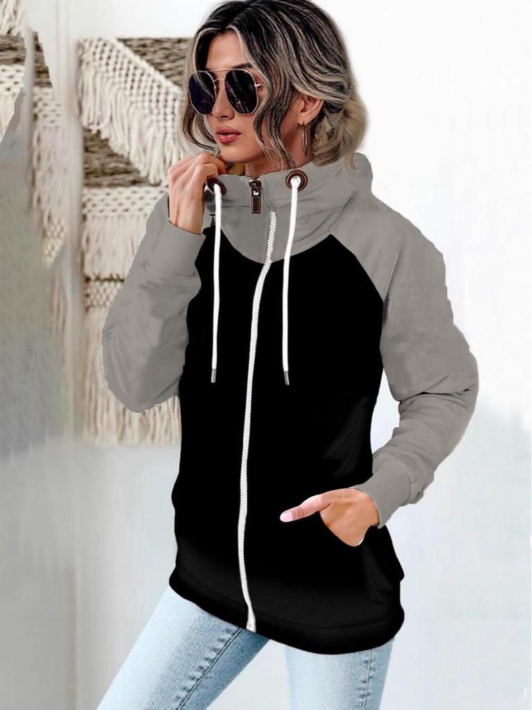 European and American Women's Plus Size Fleece-Lined Sweatshirt - New Autumn/Winter 2025 Thick Loose Fit