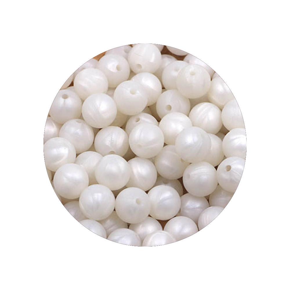 Kovict 9MM 40-80Pcs Round Silicone Bead 9MM Food Grade For Jewelry Making DIY Bracelet Pacifier Chain Accessories