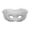 Long Furry Plush Cat Mask Animal Masquerade Mask Simple Half Face Mask  Male Female