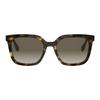 Fendi Logo Acetat Quadratische Sonnenbrille Damen Sonnenbrille Havanna FE40207F52F
