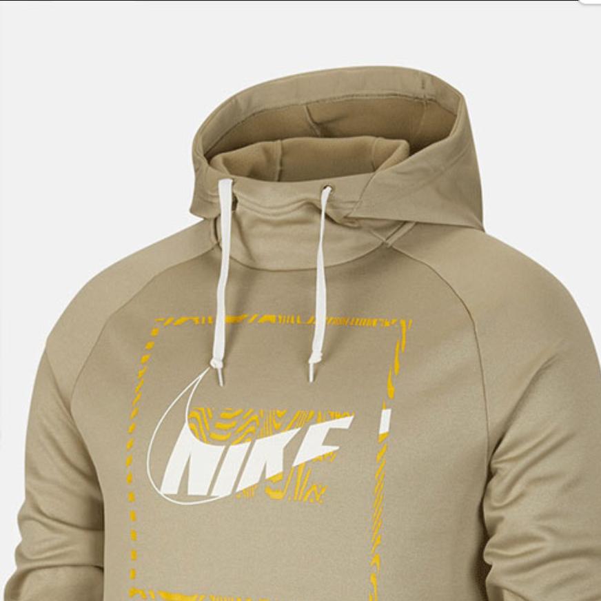 Nike Casual Sport Pullover Hoodie Training Sweatshirt Men Tops Brown CU6732-342
