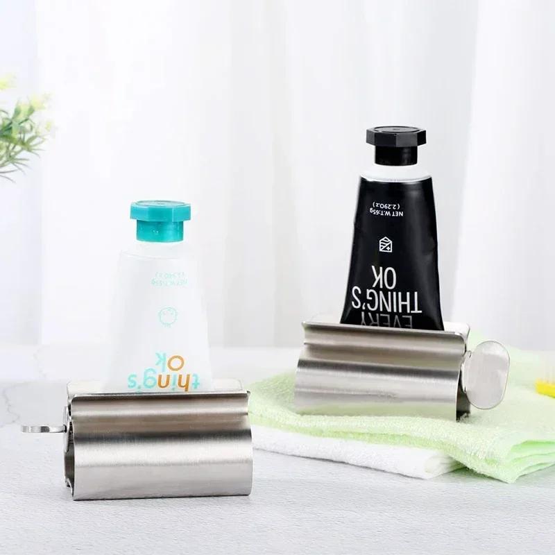 1 Pc Toothpaste Squeezer Tube Roller Stainless Steel Tube Squeezer Tube Roller Save Toothpaste and Eliminate Toothpaste Waste