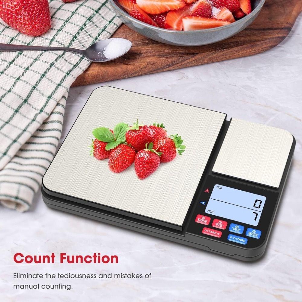 Dual Platform Digital Kitchen Scale 5kg/0.1g-500g/0.01g Jewelry Scale Food Scale Electronic Scale