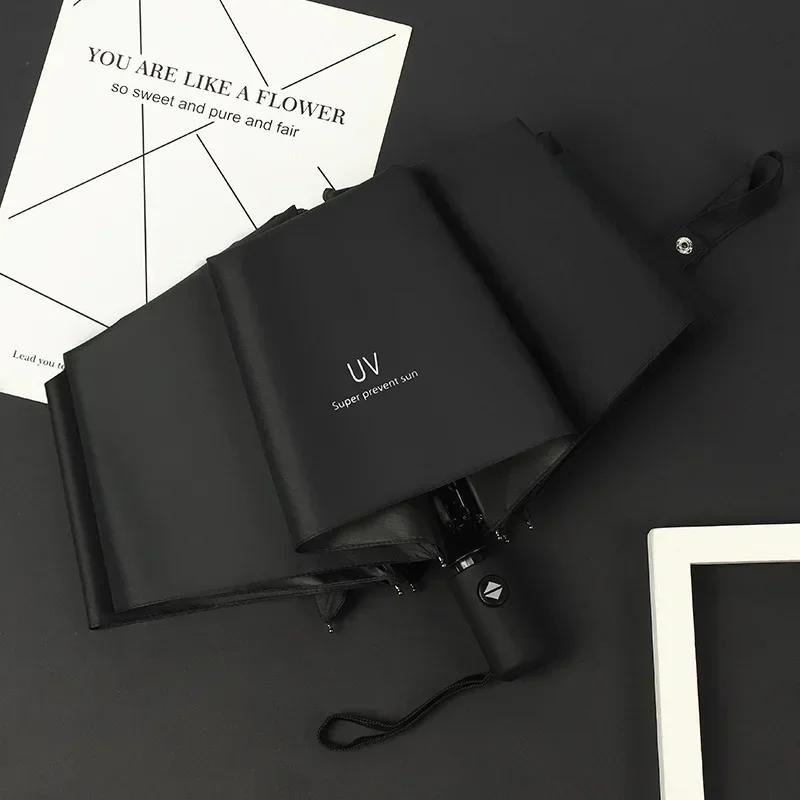 

72 Bone ветрозащитный автоматический зонт с усиленной защитой от ультрафиолета двойного назначения Sunproo Anti-Storm складной взрослый прочный дождевик