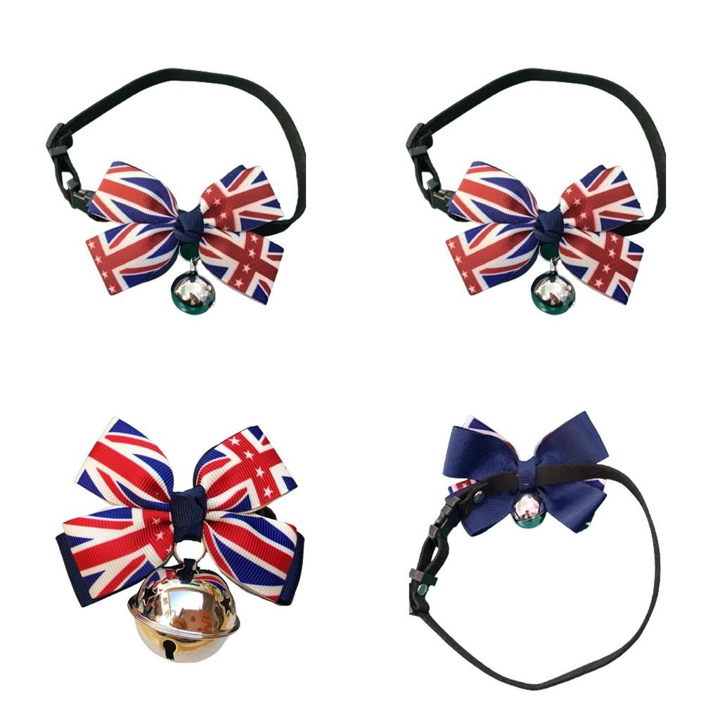 British Flag Bell Collar For Pets With Adjustable Size Great For Decorating Your Furry Friends