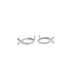 Minimalist Geometric Fish Cutout Animal Stud Earrings for Women