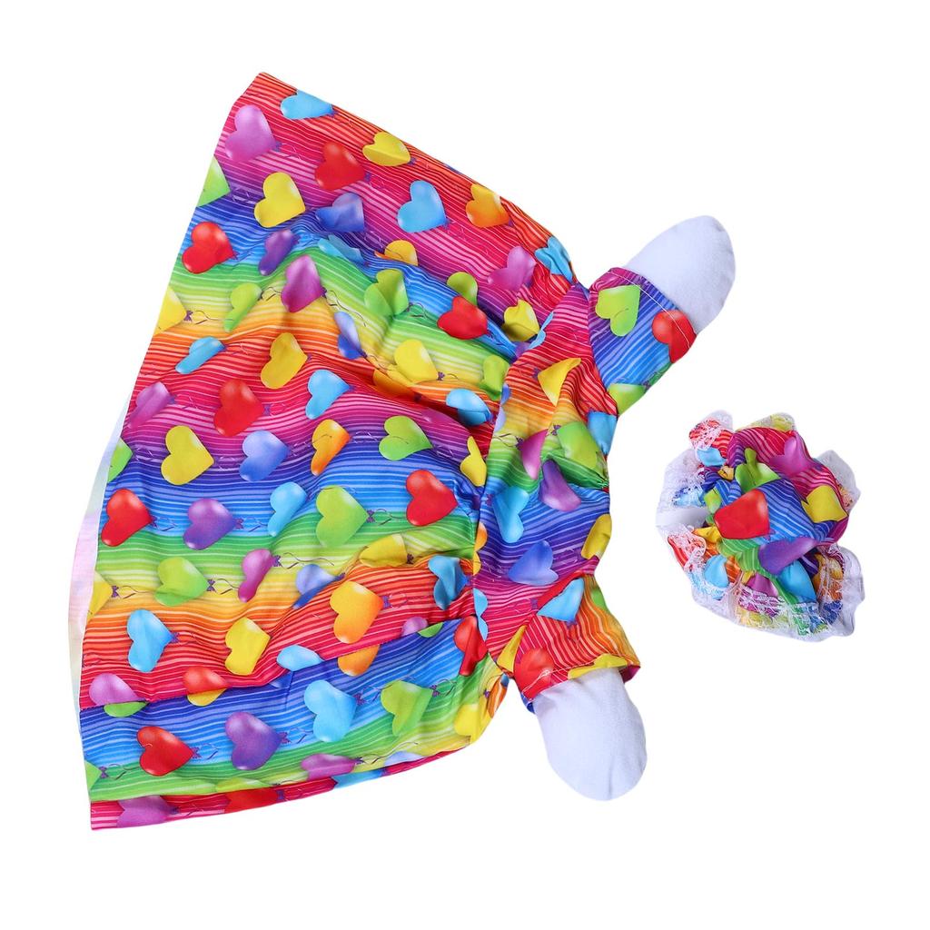 Summer Porch Goose Outfit Lovely Dots Cute and Fun Porch Goose Clothes Costume for Outdoor Yard Lawn Garden Patio Decor