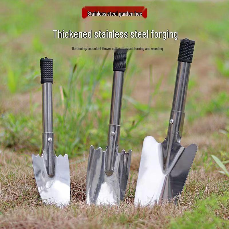 Durable Gardening Tool Set: Includes Trowel, Rake, and Small Shovel for Planting, Digging, and Loosening Soil at Home.