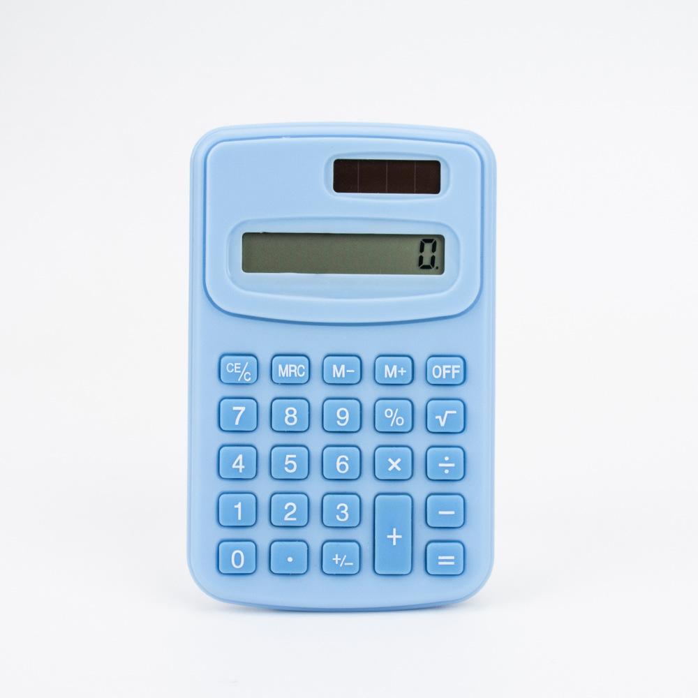 Teaching Tool Mini Solid Color Calculator Portable Calculation Teaching Simple Office Financial Equipment Office Electronics