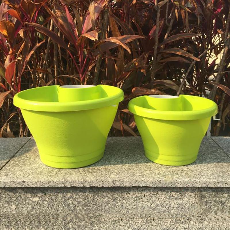 Blumentopf, exquisiter Wand-montierter Kunststoff-Wandbehangkorb, Blumentopf für den Garten im Freien, Balkon, Pflanzkübel, Wohnkultur