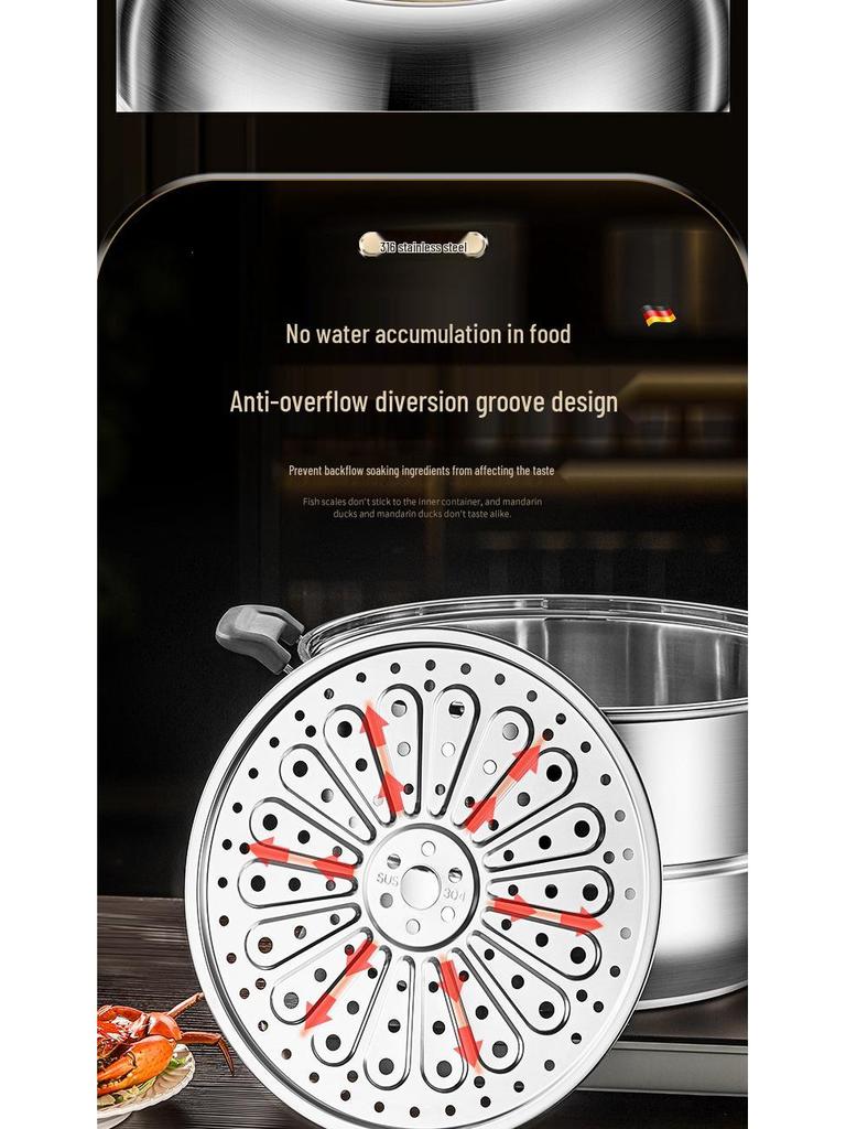 Aburitor Multi-Strat din Oțel Inoxidabil pentru Uz Casnic & Comercial - Compatibil cu Inducție & Gaz